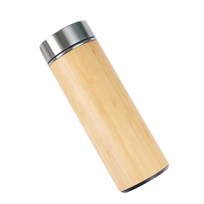Premium Bamboo Flask Bottle with Inner 304 Steel