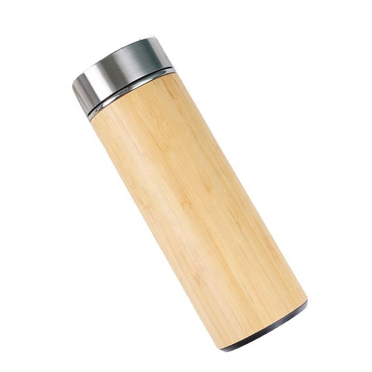 Premium Bamboo Flask Bottle with Inner 304 Steel